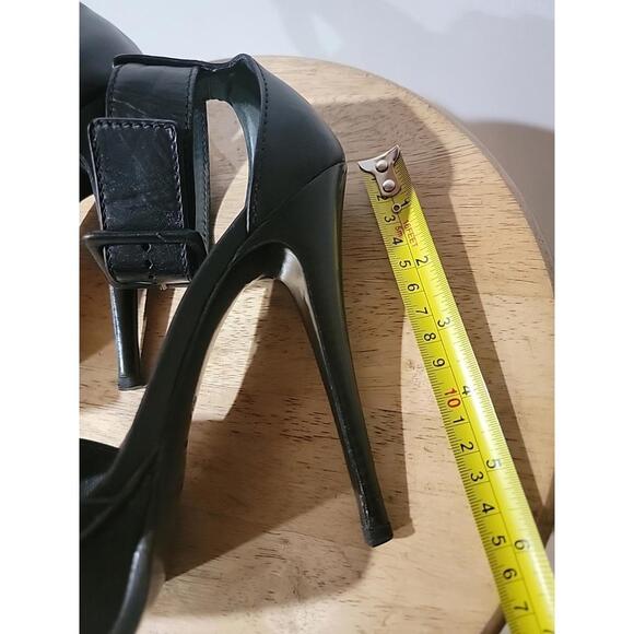 Yves Saint Laurent Platform Black Sandals Size 36.5/US 6.5 Heels - Picture 7 of 14
